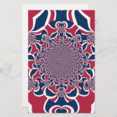 Verwirren von Kaleidoskop Art Print Briefpapier (Vorne/Hinten)