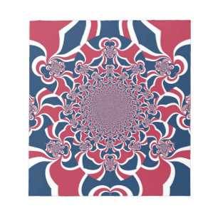 Verwirren von Kaleidoskop Art Print Notizblock