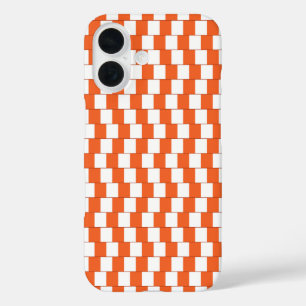 Verwirrende Linien Orange iPhone 16 Hülle