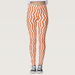 Verwirrende Linien Orange Leggings