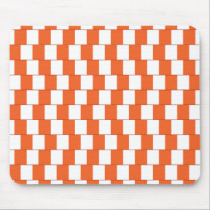 Verwirrende Linien Orange Mousepad