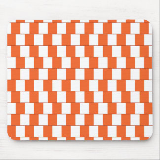 Verwirrende Linien Orange Mousepad