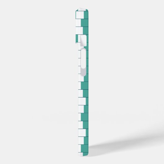 Verwirrende türkisfarbene Linien Case-Mate iPhone Hülle (Rückseite / Links)