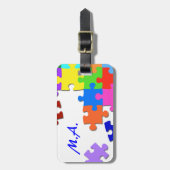 Verwirrt Gepäckanhänger (Vorderseite vertikal)