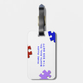 Verwirrt Gepäckanhänger (Rückseite vertikal)