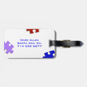 Verwirrt Gepäckanhänger (Rückseite horizontal)