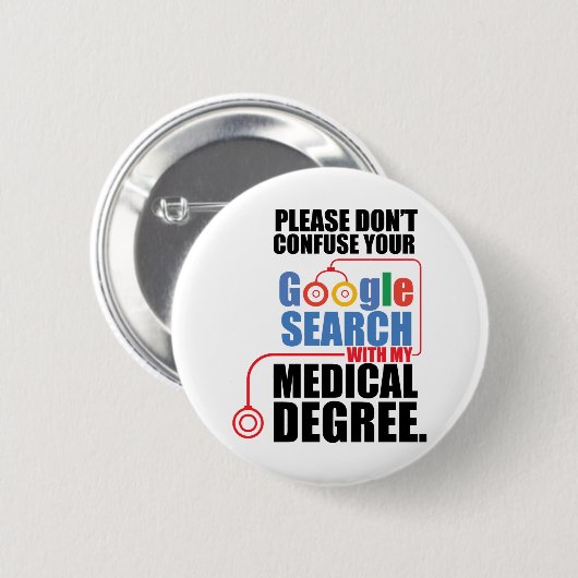 Verwirrt Ihre Google-Suche nicht Button (Vorne & Hinten)