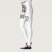 Verwirrt - Minimalistischer Stift und Kunstdesign Leggings (Links)