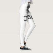Verwirrt - Minimalistischer Stift und Kunstdesign Leggings (Rechts)