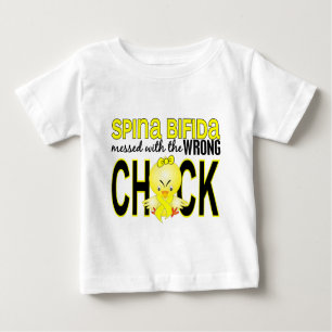 Verwirrt mit falschem Spina Bifida des Küken-1 Baby T-shirt