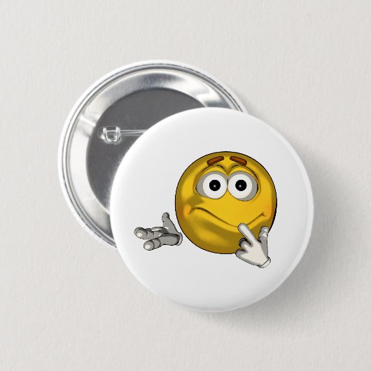 Verwirrt - Toon Button (Vorne & Hinten)