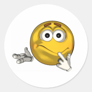 Verwirrt - Toon Runder Aufkleber