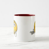 Verwirrt - Toon Zweifarbige Tasse (Mittel)