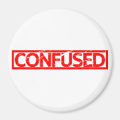 Verwirrte Briefmarke Magnet (Vorne)