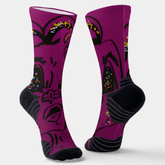 Verwirrte Bunny Crew Socken (Gewinkelt)