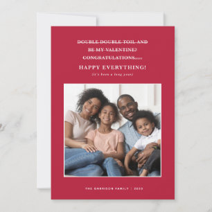 Verwirrte Coronavirus Holiday Grüße Ankündigung