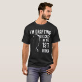 Verwirrte Drafting Kicker Funny Fantasy Football D T-Shirt (Vorne ganz)