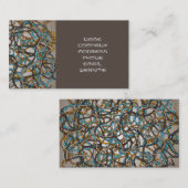 Verwirrte Faden-abstrakte Entwurfs-Geschäfts-Karte Visitenkarte (Vorne/Hinten)