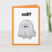 Verwirrte Geister sagt "Oob"? Funny Halloween Cart