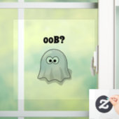 Verwirrte Geister sagt "Oob"? Funny Halloween Cart Fensteraufkleber (Zuhause)