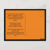 Verwirrte Geister sagt "Oob"? Funny Halloween Cart Postkarte (Rückseite)