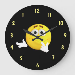 Verwirrte Gesichts-Rückseiten-Skala Große Wanduhr