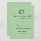 Verwirrte Hasen-Karte Einladung (Vorne/Hinten)