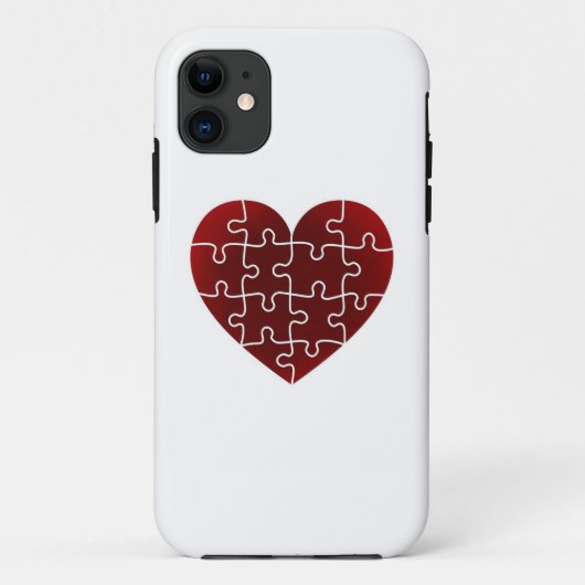 Verwirrte Herzen Case-Mate iPhone Hülle (Rückseite)