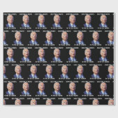 Verwirrte Joe Biden Fantasy Football Loser Draftin Geschenkpapier (Flach)