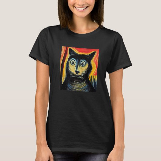 Verwirrte Katze T-Shirt (Vorderseite)