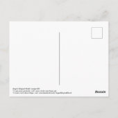 Verwirrte kleine Vogelpostkarte Postkarte (Rückseite)