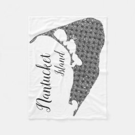 Verwirrte Nantucket Insel Fleecedecke