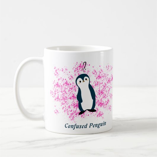 Verwirrte Pinguin-Tasse Kaffeetasse (Links)