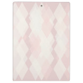 Verwirrte Raute in sanften Farben Klemmbrett (Rückseite)