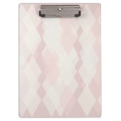 Verwirrte Raute in sanften Farben Klemmbrett (Vorderseite)