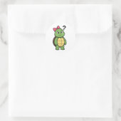 Verwirrte Schildkröte Runder Aufkleber (Tasche)