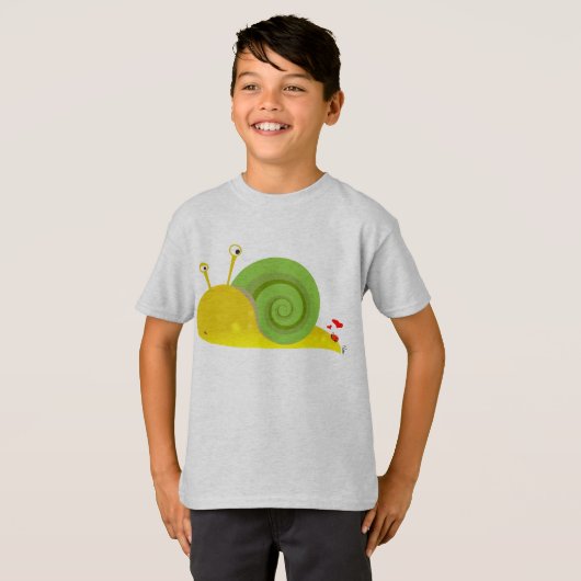 Verwirrte Schnecke scherzt T - Shirt (Vorne ganz)
