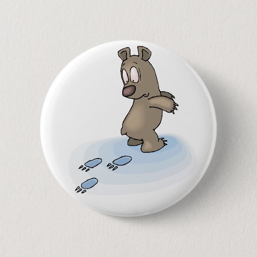 Verwirrter Bär Button (Vorderseite)