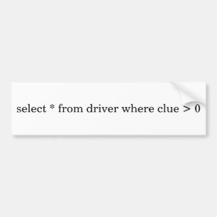 Verwirrter Fahrer-Autoaufkleber Autoaufkleber