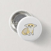 Verwirrter Fennek Fuchs Wasserfarben-Geschenk Button (Vorne & Hinten)