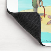 Verwirrter Fisch Lustig Mousepad (Ecke)