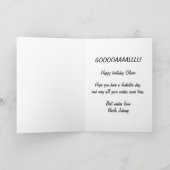 Verwirrter Fußball-Torwart Karte (Innenseite)