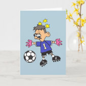 Verwirrter Fußball-Torwart Karte (Gelbe Blume)