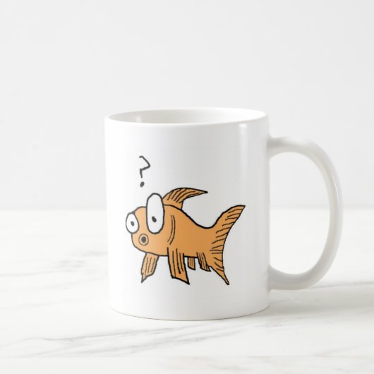 Verwirrter Goldfisch Kaffeetasse (Rechts)