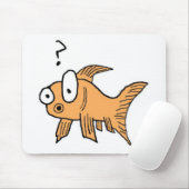 Verwirrter Goldfisch Mousepad (Mit Mouse)