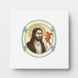 Verwirrter Jesus Viraler Tanztrend Silhouette Vide Fotoplatte