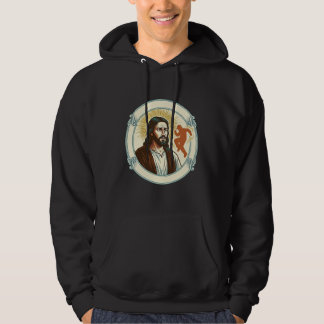 Verwirrter Jesus Viraler Tanztrend Silhouette Vide Hoodie