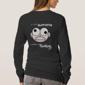 Verwirrter, langschläfiger T - Shirt für Frauen (Rückseite)