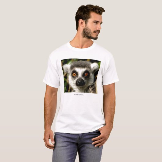 Verwirrter Lemur-T - Shirt (Vorne ganz)