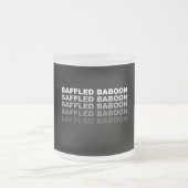 Verwirrter Pavian Mattglastasse (Mittel)